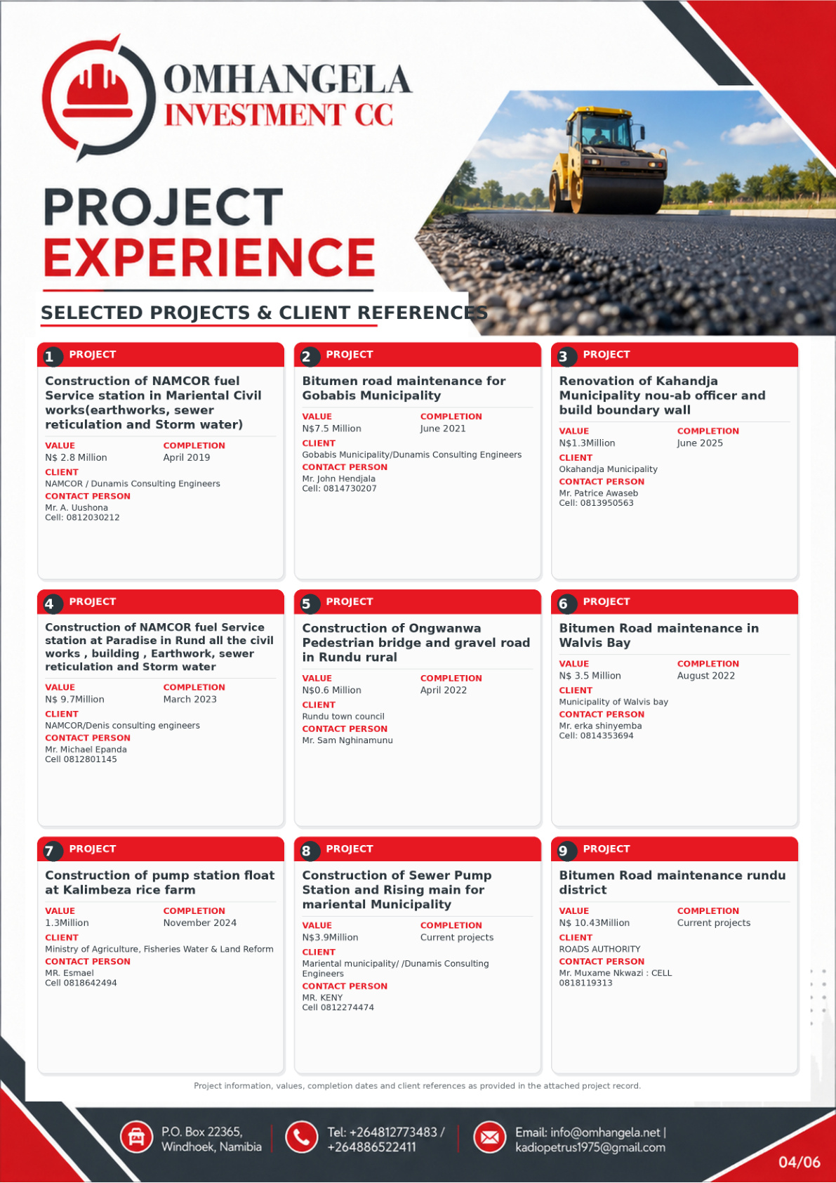 Project experience
